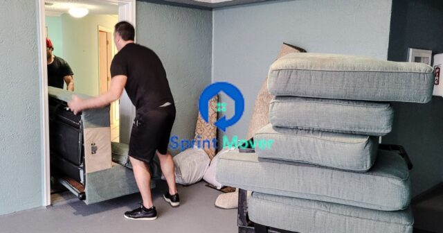 Full-service couch movers offering delivery and setup