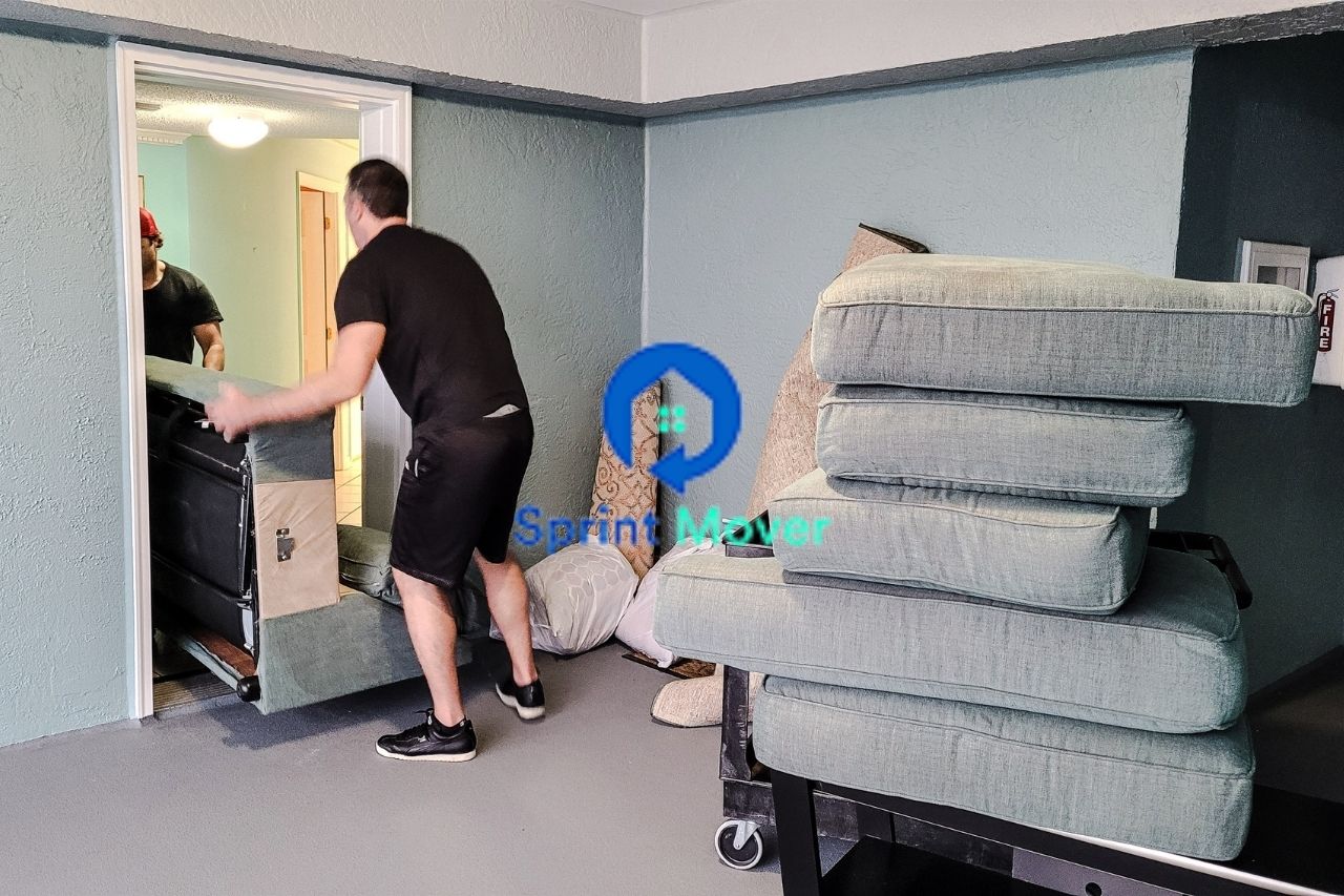 Full-service couch movers offering delivery and setup